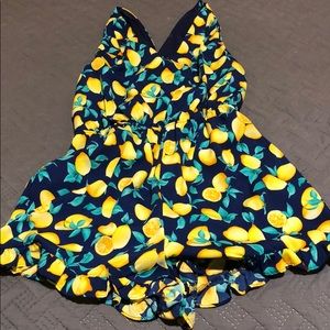 Lemon romper Francesca’s